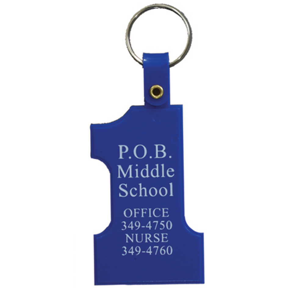 Blue color option for Number One Key Tag