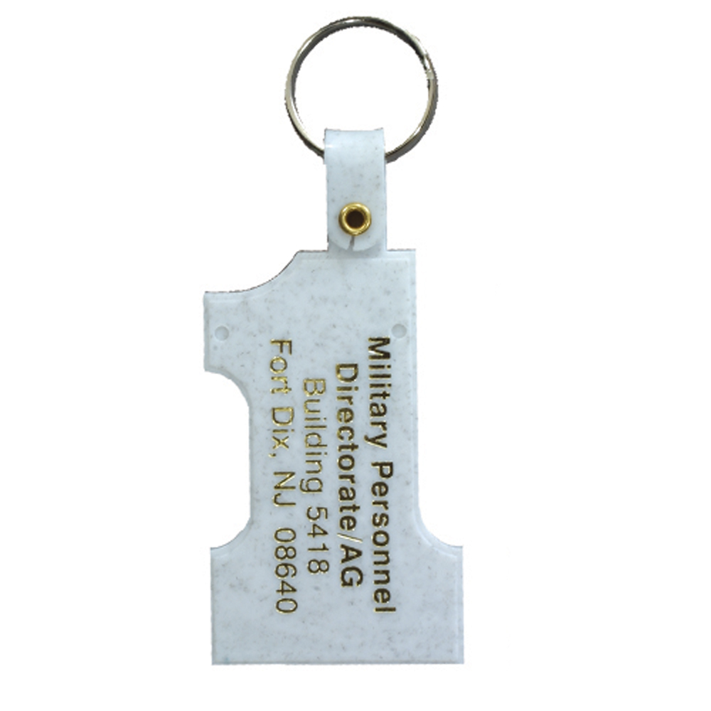 Granite color option for Number One Key Tag