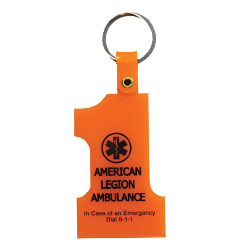 Neon Orange color option for Number One Key Tag