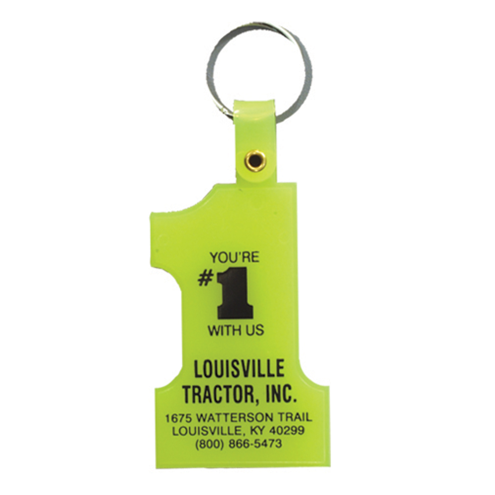 Neon Yellow color option for Number One Key Tag