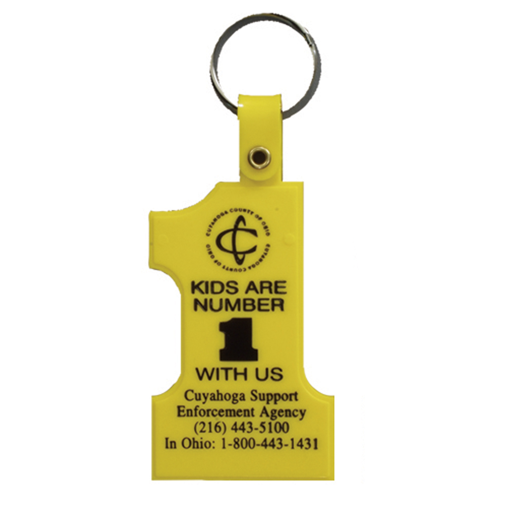 Yellow color option for Number One Key Tag