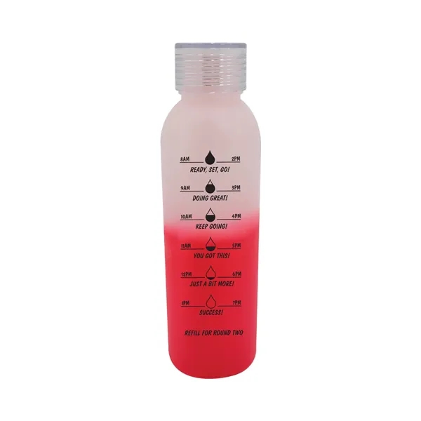 Frosted To Red color option for Mood™ 24 Oz. Revolve Bottles With Standard Lid