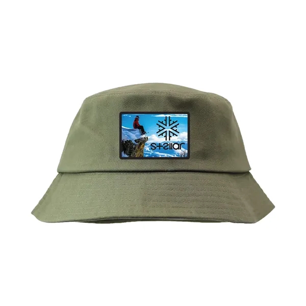 Green color option for Seeker Bucket Hat, Patch   Full Color Digital
