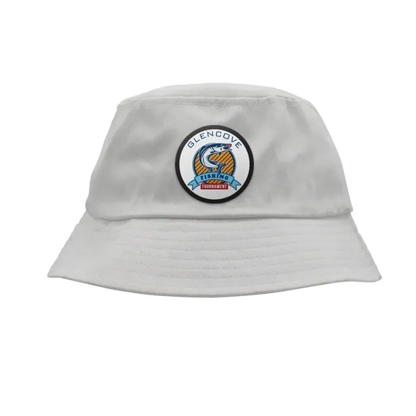 White color option for Seeker Bucket Hat, Patch   Full Color Digital