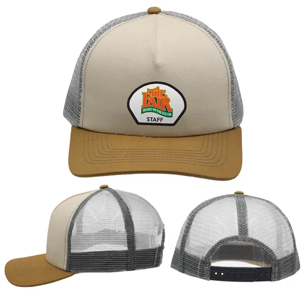 Amber color option for Mesh Hype Trucker, Patch   Full Color Digital