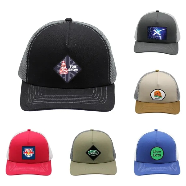 Black color option for Mesh Hype Trucker, Patch   Full Color Digital