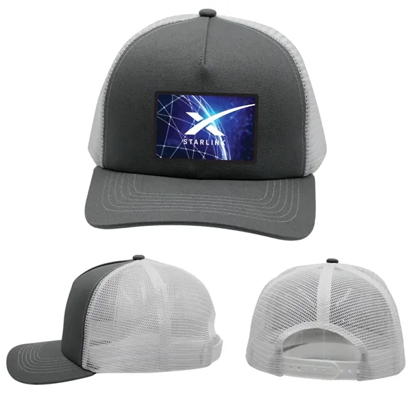 Gray color option for Mesh Hype Trucker, Patch   Full Color Digital