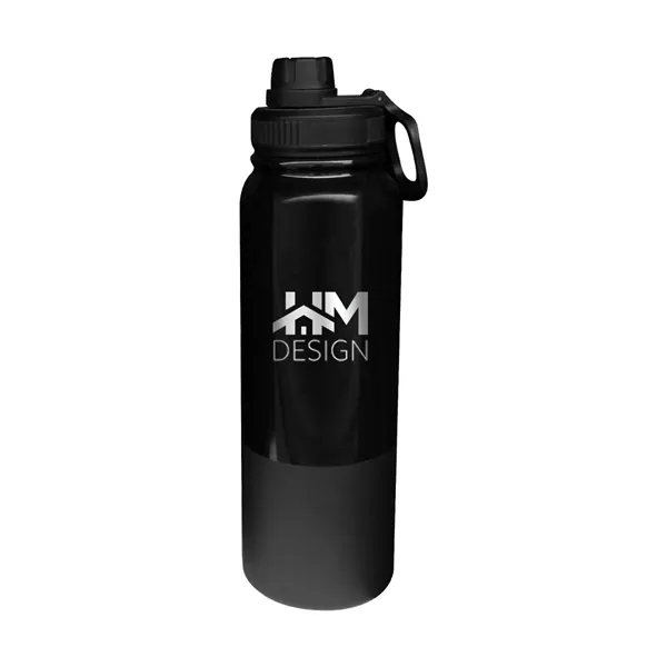 Black color option for Tuxedo 32 Oz. Recycled Sports Bottle, Laser   Premium