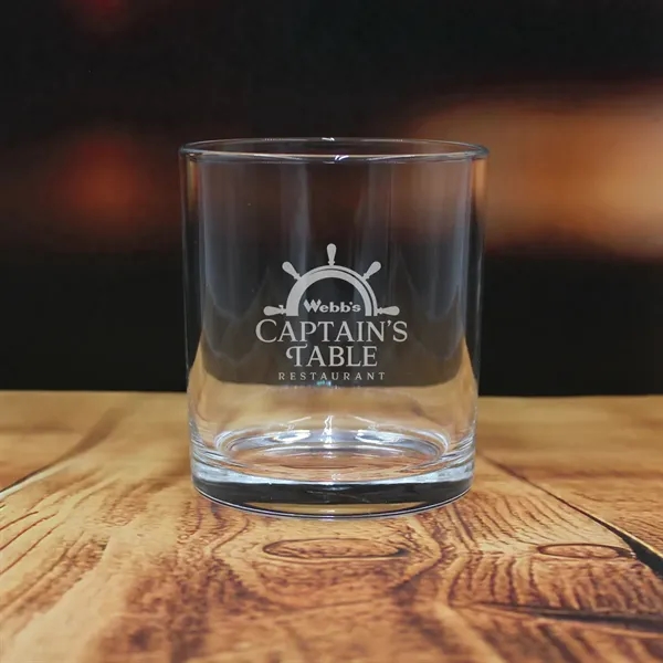 Clear color option for 10 Oz. Rocks Glass, Laser Standard