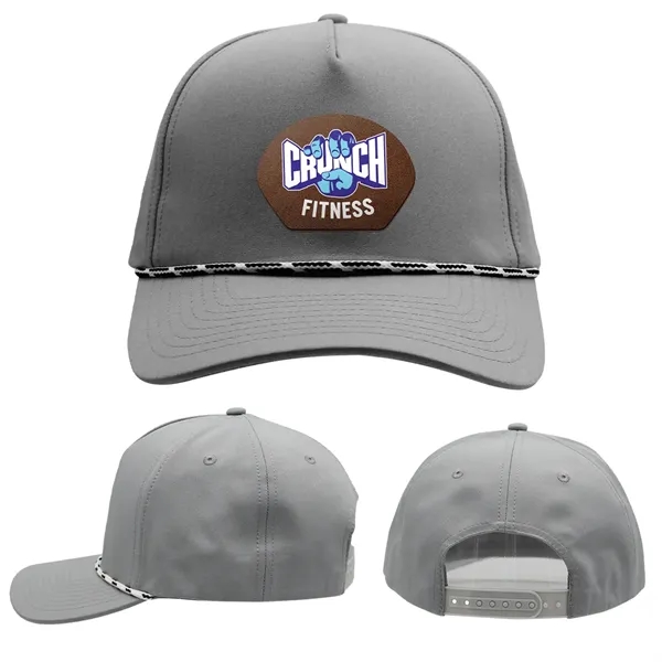 Gray color option for Performance Rope Hat, Leather Patch   Full Color Digital