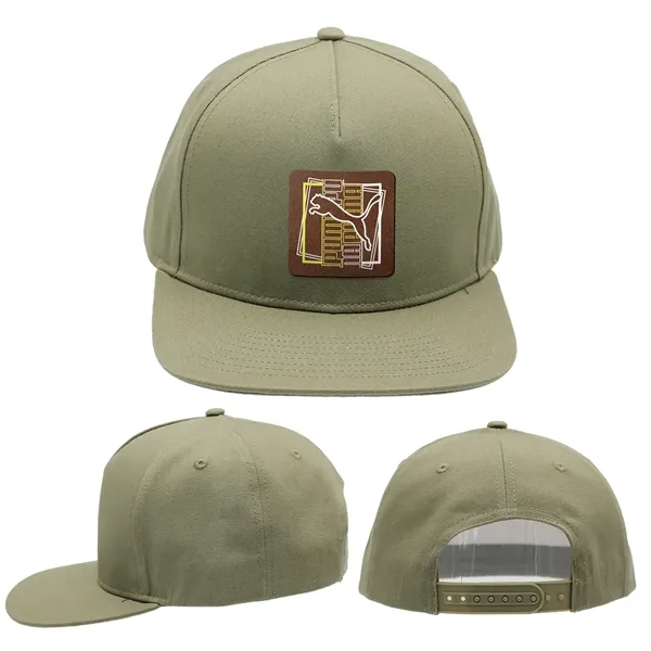 Army Green color option for The '67 Snapback, Leather Patch   Full Color Digital