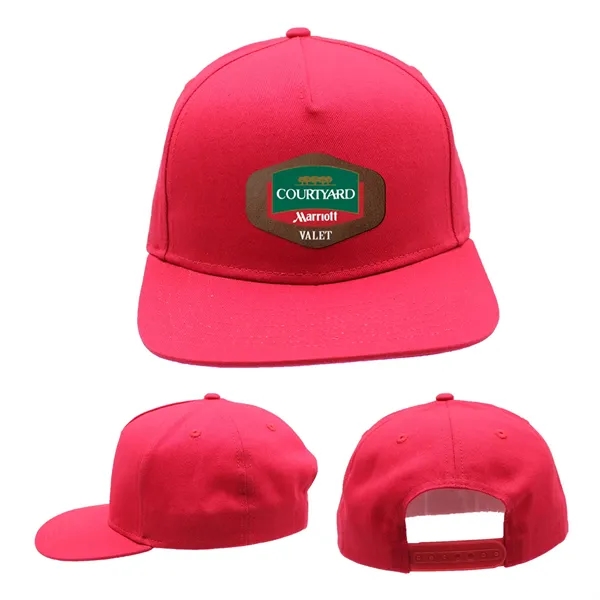 Red color option for The '67 Snapback, Leather Patch   Full Color Digital