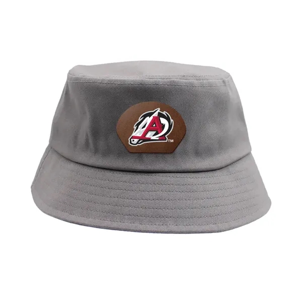 Gray color option for Seeker Bucket Hat, Leather Patch   Full Color Digital