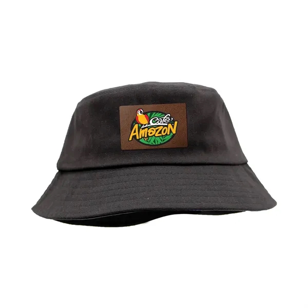 Green color option for Seeker Bucket Hat, Leather Patch   Full Color Digital
