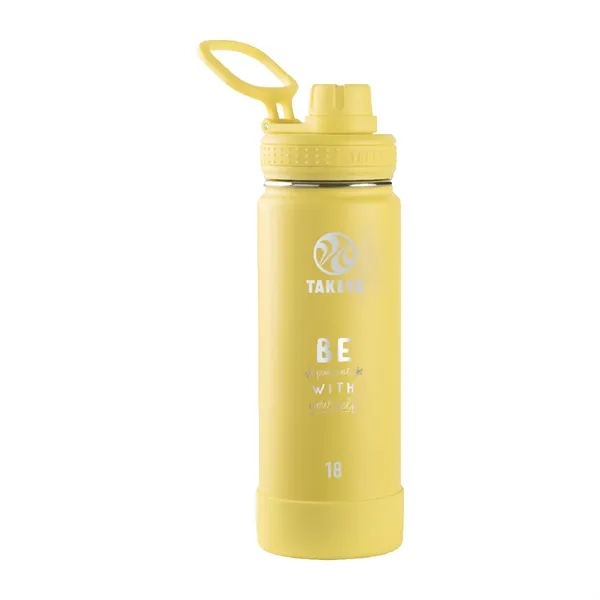 Canary color option for Takeya® 18 Oz. Actives With Spout Lid, Laser, Standard