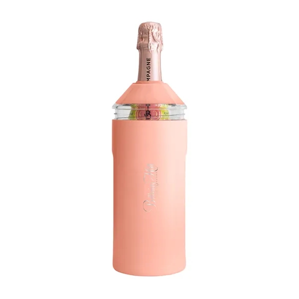 Coral color option for Vinglacé® Wine Bottle Insulator, Laser, Standard