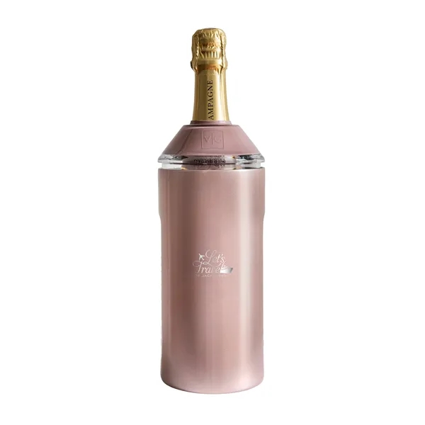Rose Gold color option for Vinglacé® Wine Bottle Insulator, Laser, Standard
