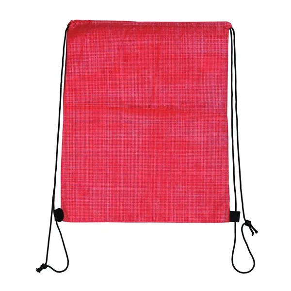 Red color option for Blank, Criss Cross Nw Drawstring Backpack