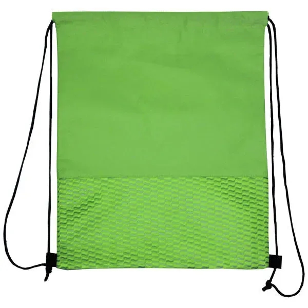 Lime Green color option for Blank, Wave Nw Drawstring Backpack