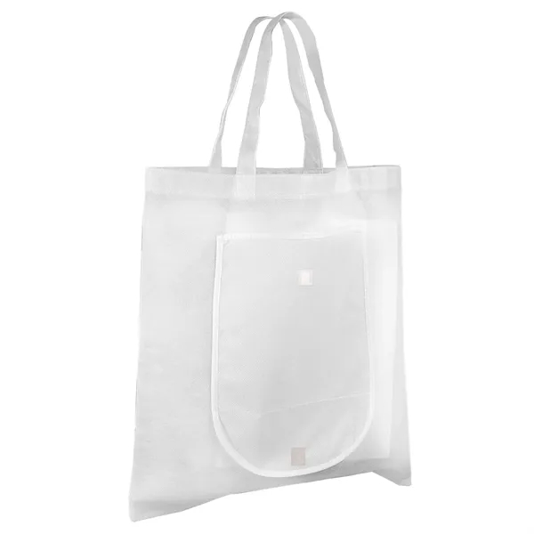 White color option for Blank, Nw Fold 'N Go Tote Bag