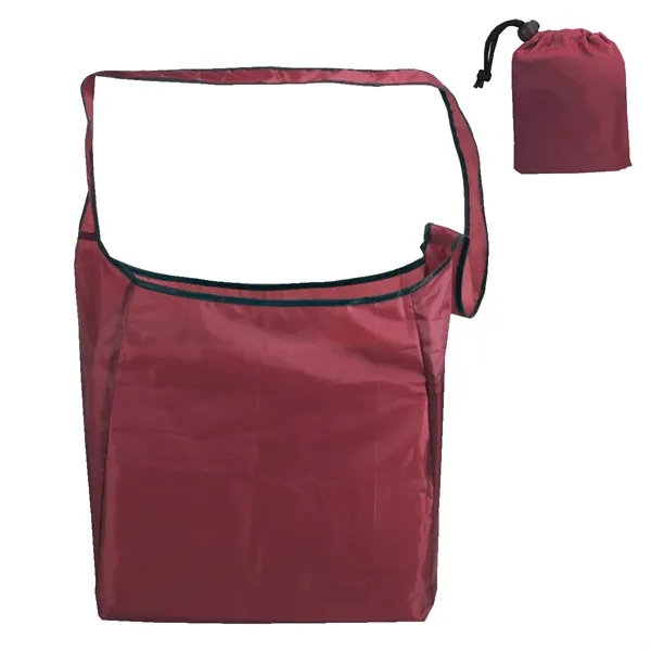 Cranberry color option for Blank, Rpet Fold Away Sling Bag