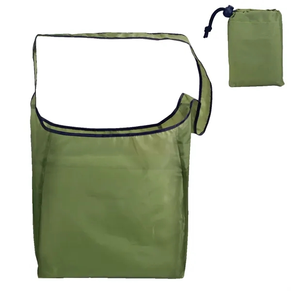 Olive Green color option for Blank, Rpet Fold Away Sling Bag