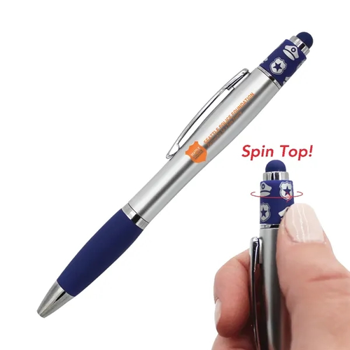 Main photo of Police Spin Top Pen With Stylus