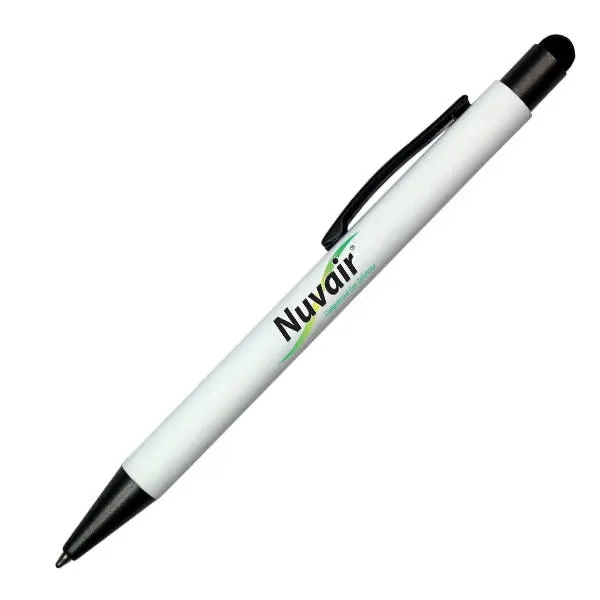 White color option for Halcyon® Metal Pen/Stylus, Full Color Digital