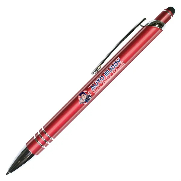 Red color option for Halcyon® Vortex Metal Pen/Stylus, Full Color Digital