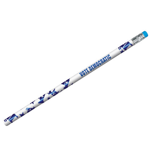Blue color option for Political Foil Pencil   Democrat