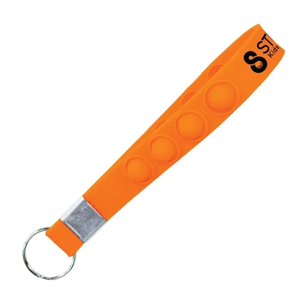 Orange color option for Stress Pop Wristlet Key Chain