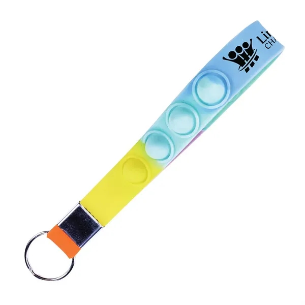 Rainbow color option for Stress Pop Wristlet Key Chain