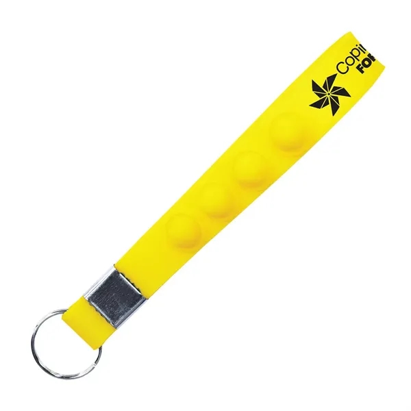Yellow color option for Stress Pop Wristlet Key Chain