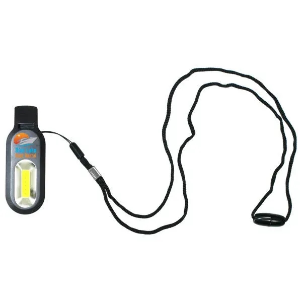 Black color option for Whistle/Cob Light Lanyard, Full Color Digital