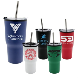 Photo of 20 Oz. Ares Recycled Tumbler With Stainless Straw Lid