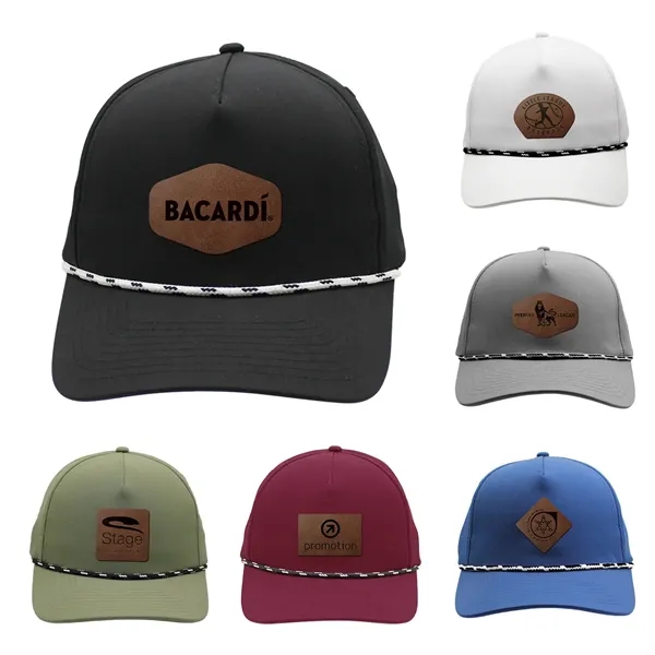Extra color option for Performance Rope Hat, Leather Patch   Laser Engraved