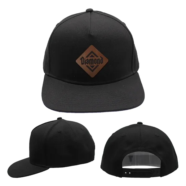 Black color option for The '67 Snapback, Leather Patch   Laser Engraving