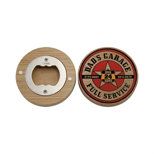 Photo of Bamboo Magnetic Bottle Opener, Full Color Digital
