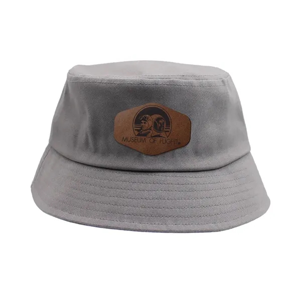 Gray color option for Seeker Bucket Hat, Leather Patch   Laser Engraving