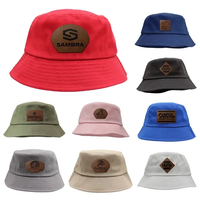 Seeker Bucket Hat, Leather Patch   Laser Engraving