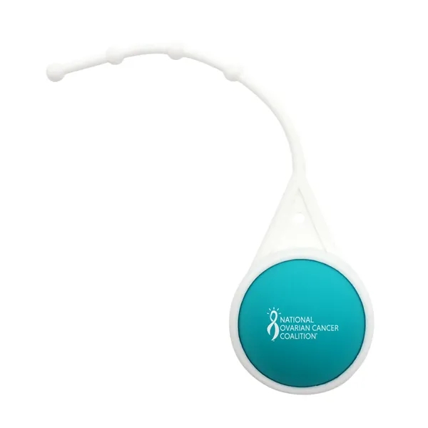 Teal color option for Halcyon® Round Lip Balm With Lanyard