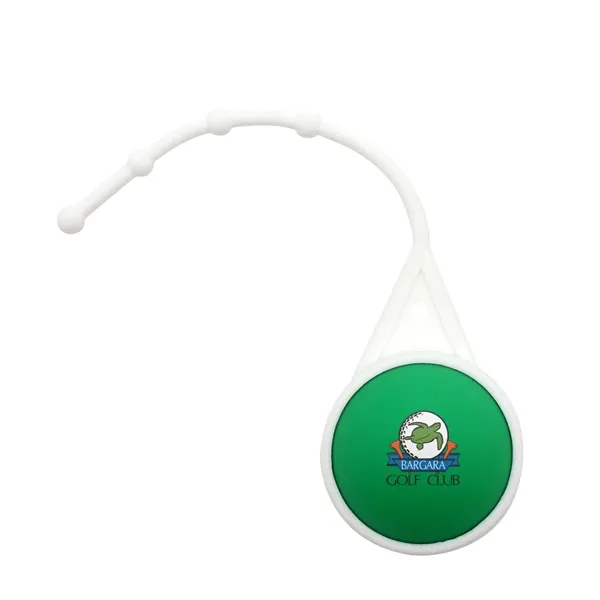 Green color option for Halcyon® Round Lip Balm With Lanyard, Full Color Digital