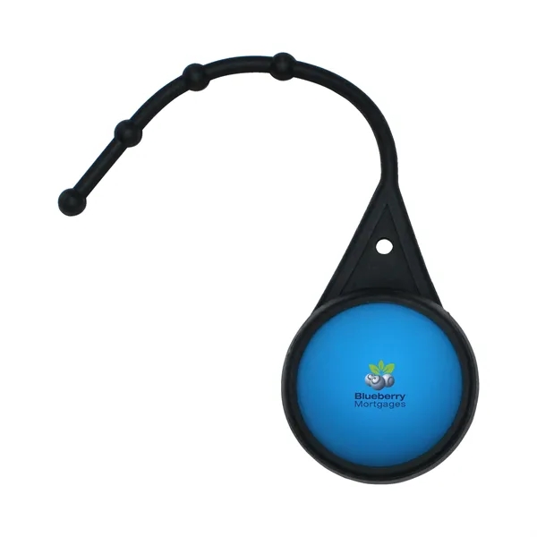 Light Blue color option for Halcyon® Round Lip Balm With Lanyard, Full Color Digital