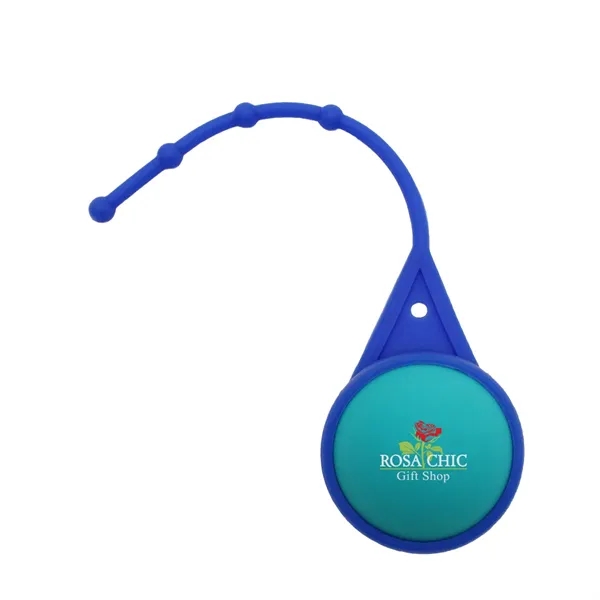 Teal color option for Halcyon® Round Lip Balm With Lanyard, Full Color Digital