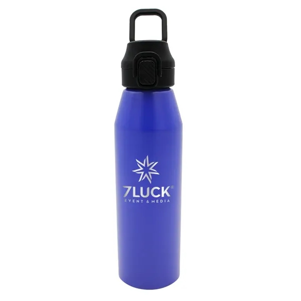 Blue color option for 25 Oz. Recycled Aluminum Bottle With Chug Lid, Laser Engrave