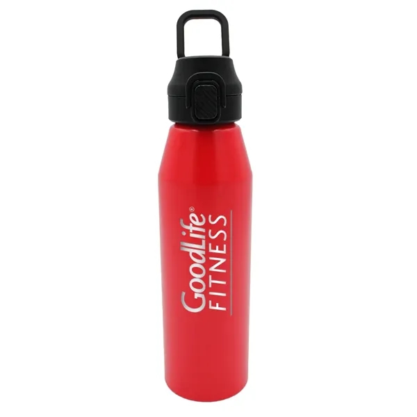 Red color option for 25 Oz. Recycled Aluminum Bottle With Chug Lid, Laser Engrave