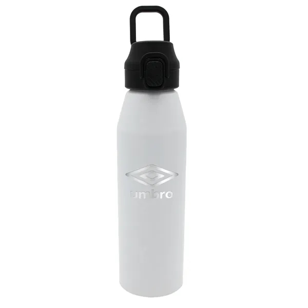 White color option for 25 Oz. Recycled Aluminum Bottle With Chug Lid, Laser Engrave