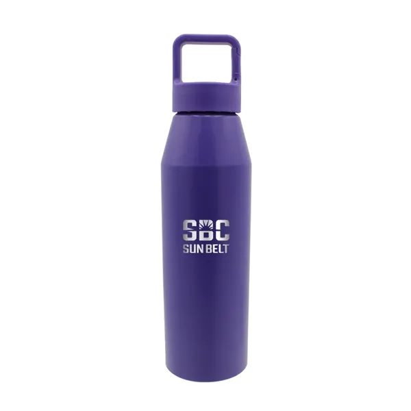 Purple color option for 25 Oz. Recycled Aluminum Bottle With Carabiner Lid, Laser En