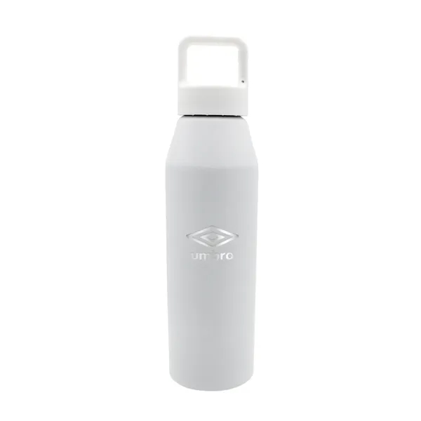 White color option for 25 Oz. Recycled Aluminum Bottle With Carabiner Lid, Laser En