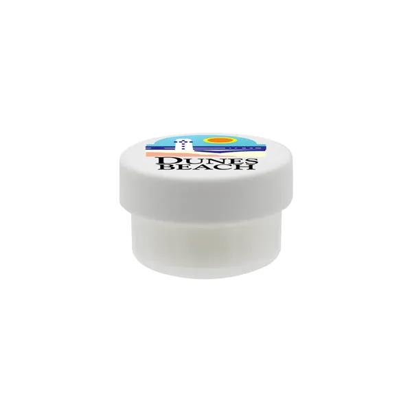 White color option for Halcyon® Lip Balm Jar, Full Color Digital